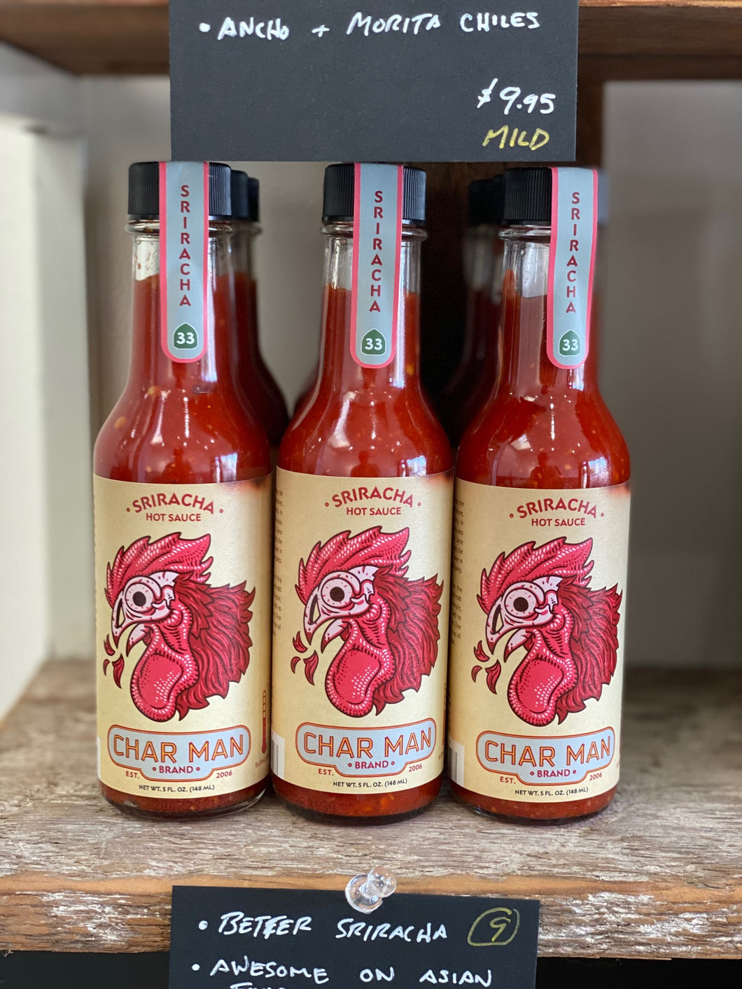 Char Man Sriracha Hot Sauce