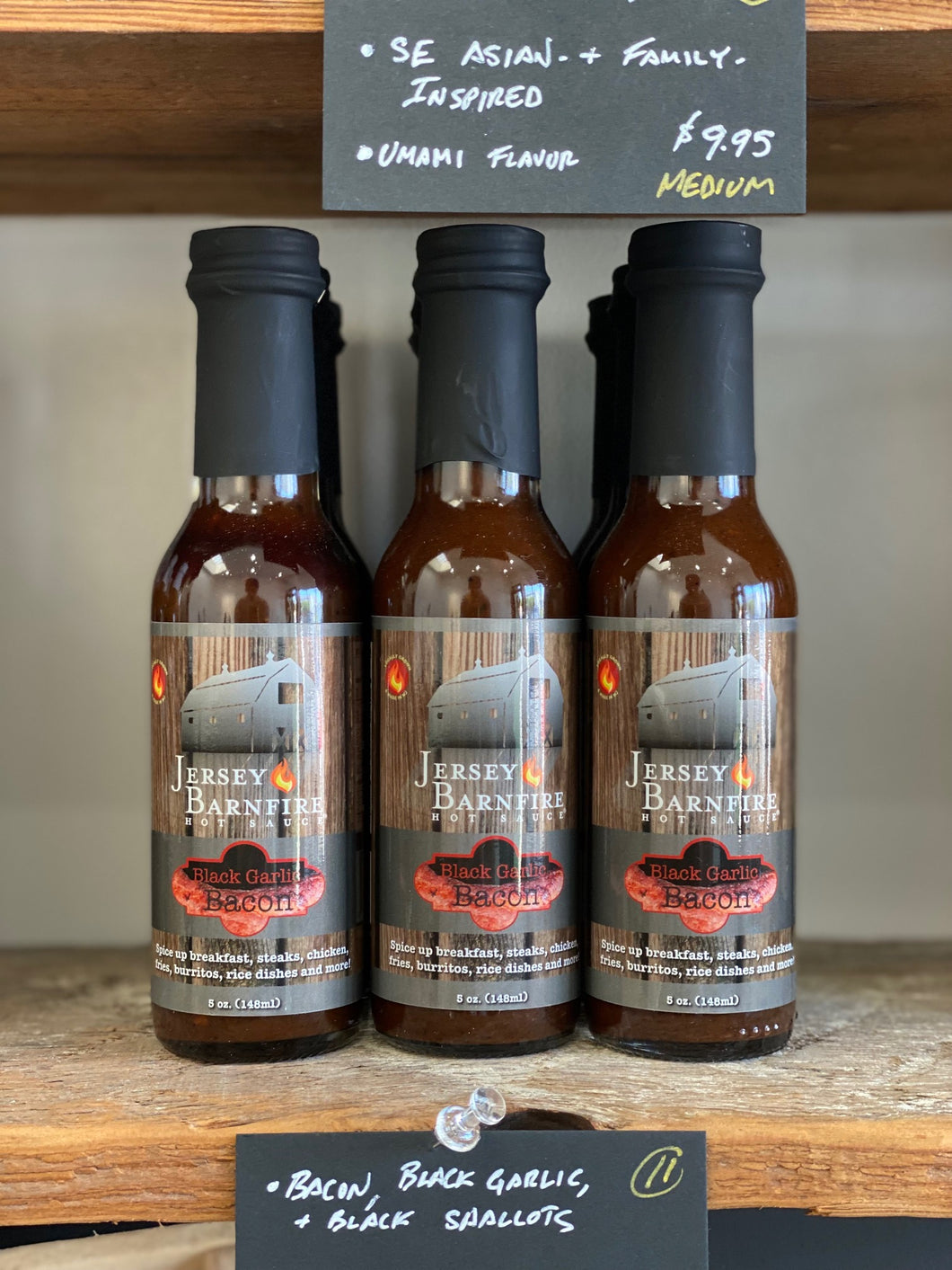 Jersey Barnfire Black Garlic Hot Sauce