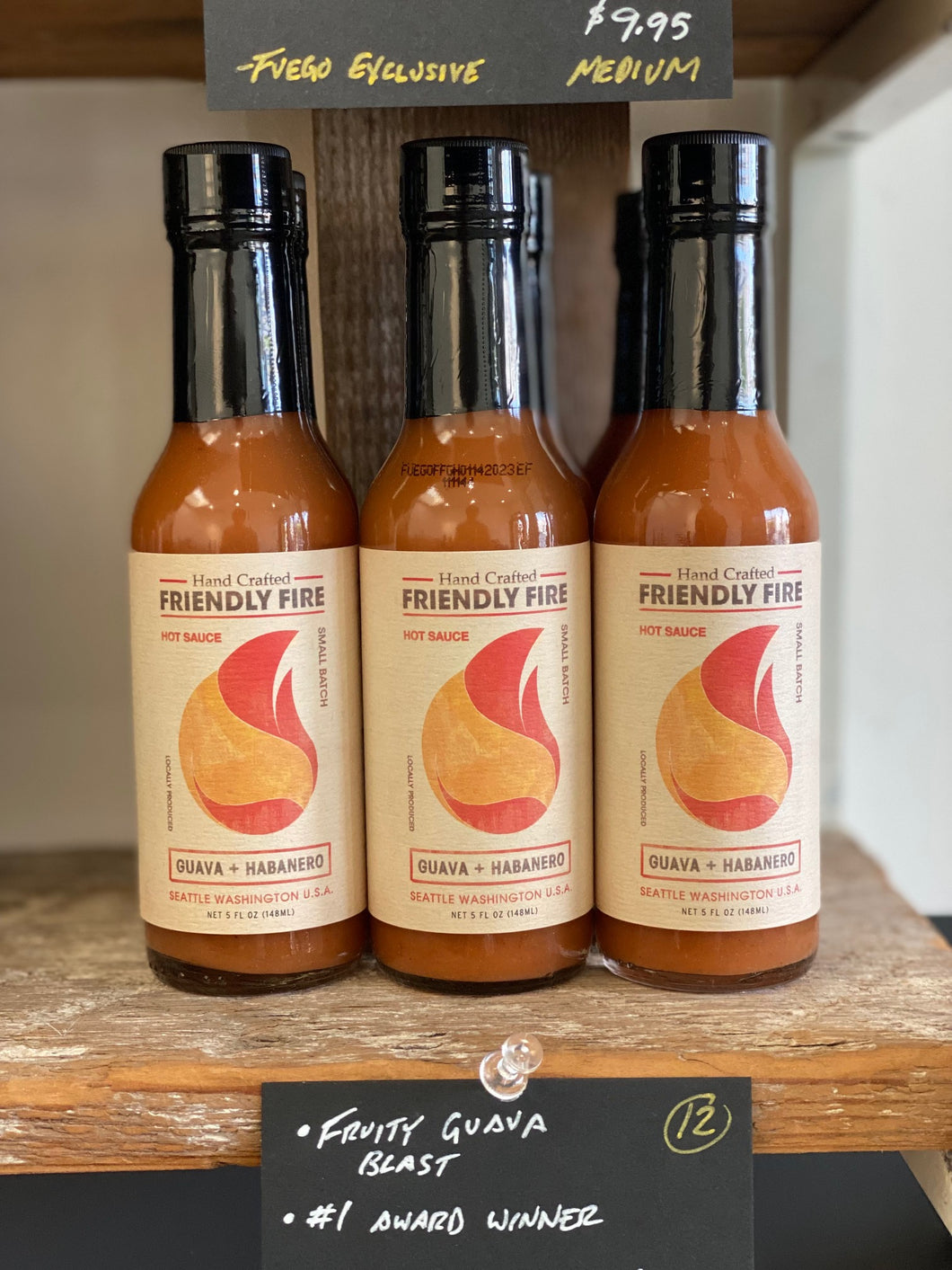 Friendly Fire Guava + Habanero Hot Sauce