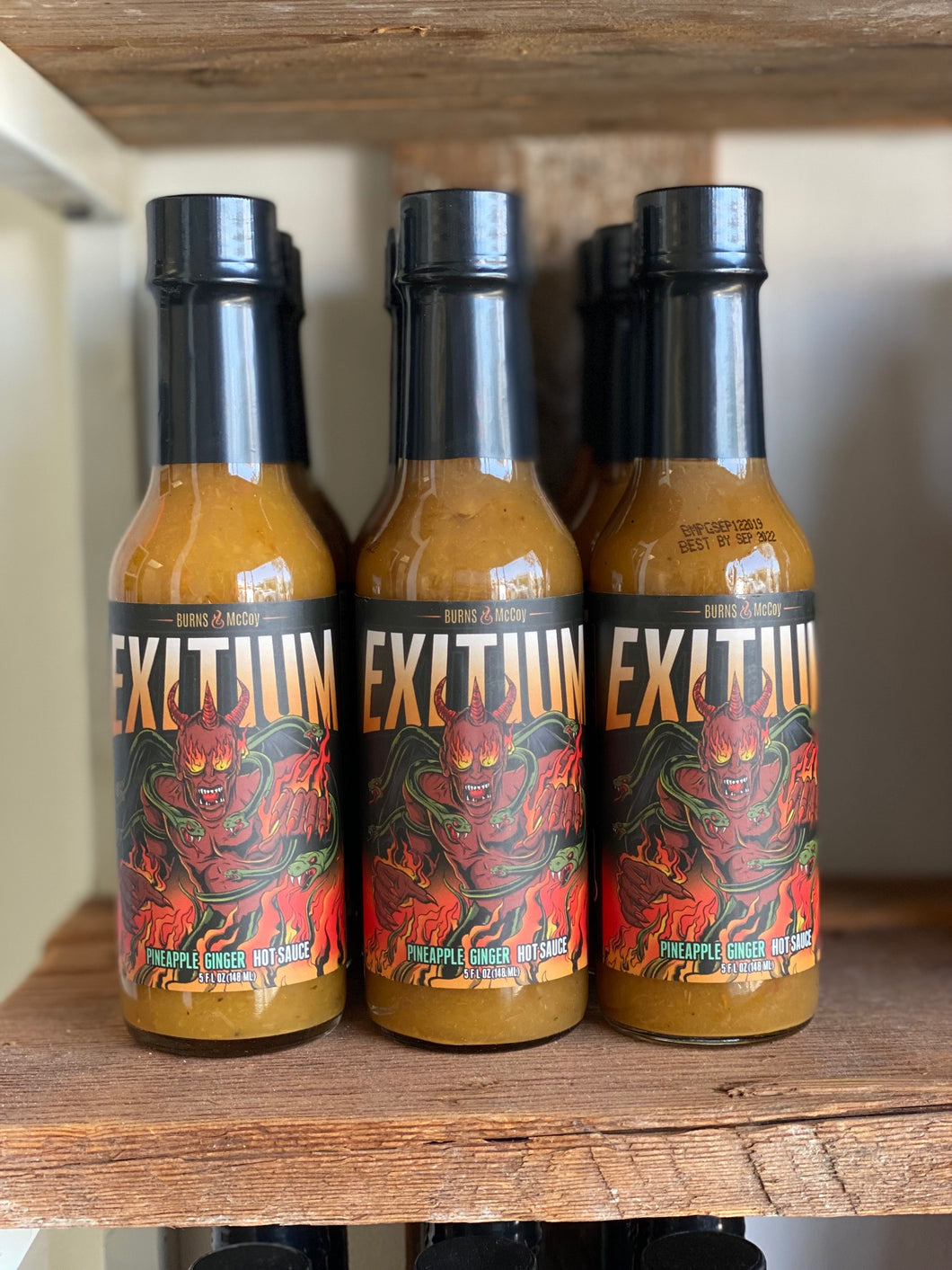 Burns and McCoy Exitium Pineapple Ginger Hot Sauce