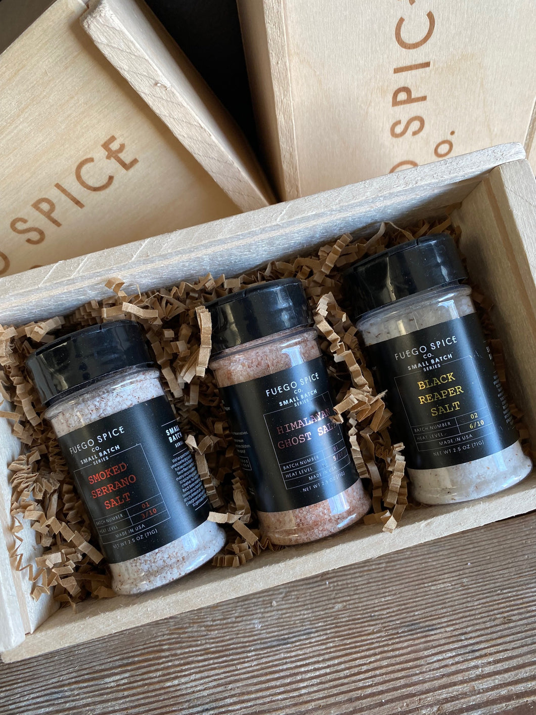 Fuego Spice Co. Spicy Salt Trio